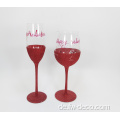 Custom Christmas Glass Goblet Champagnergläser Set